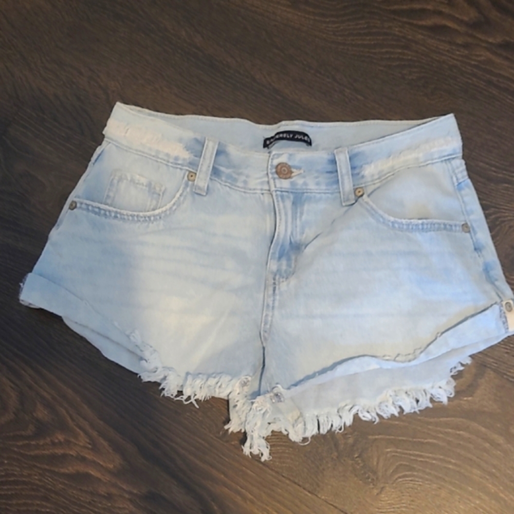 Faded Jean Shorts
